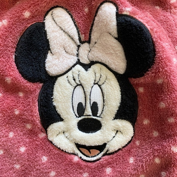 Disney Baby Zip Up Minnie Mouse Footed Onsie Size 0/3 Months - Picture 3 of 16